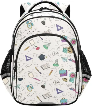Science and Education Pattern Backpack for Kids Elementary School Bag Boys Girls Bookbag Travel Backpack Daypack