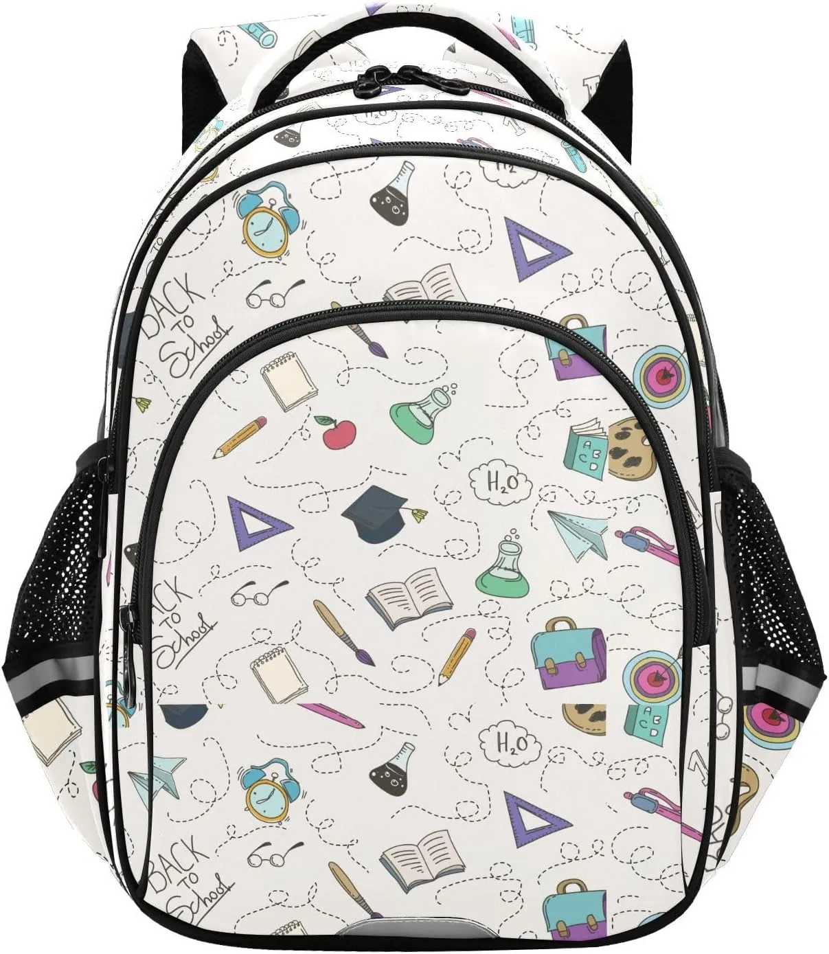 Science and Education Pattern Backpack for Kids Elementary School Bag Boys Girls Bookbag Travel Backpack Daypack