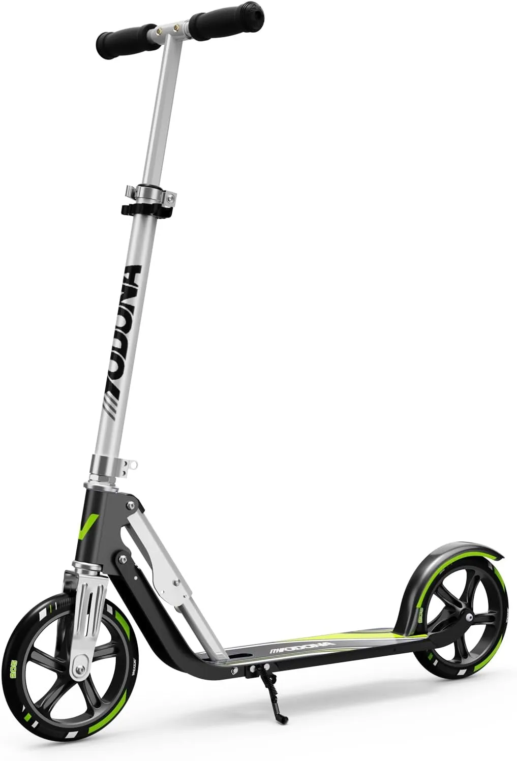 Scooter for Ages 6 , Kids, Teens & Adults, Big Wheels, Adjustable Height, Foldable Aluminum Frame, Supports up to 220 lbs for a Smooth Ride, Easy Folding Design