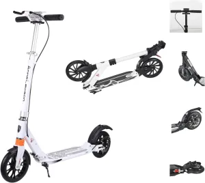 Scooter for Kids Ages 6-12 - Scooters for Teens 12 Years and Up - Adult Scooter with Anti-Shock Suspension - Quality Aluminum,Extra-Wide Deck,Dual-Brake System,Adjustable Handlebar,Up to 220 l
