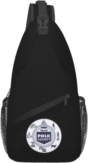 Seal Of Polk County, Florida Crossbody Bags For Women Men Chest Backpack Gym Shoulder Bag Travel Outdoor Sports Casual Crossbody Bags