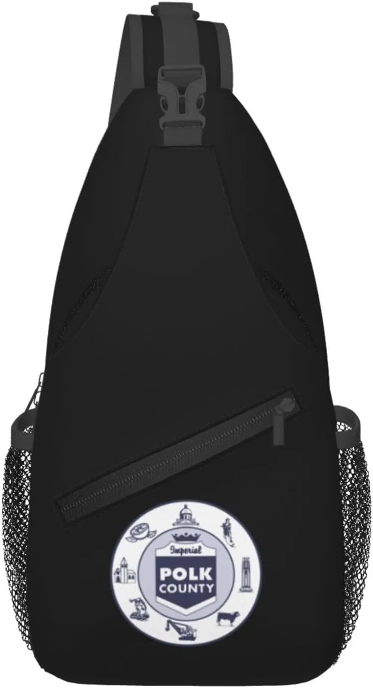 Seal Of Polk County, Florida Crossbody Bags For Women Men Chest Backpack Gym Shoulder Bag Travel Outdoor Sports Casual Crossbody Bags