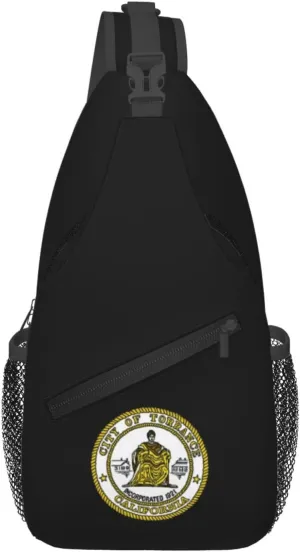 Seal Of Torrance, California Crossbody Bags For Women Men Chest Backpack Gym Shoulder Bag Travel Outdoor Sports Casual Crossbody Bags