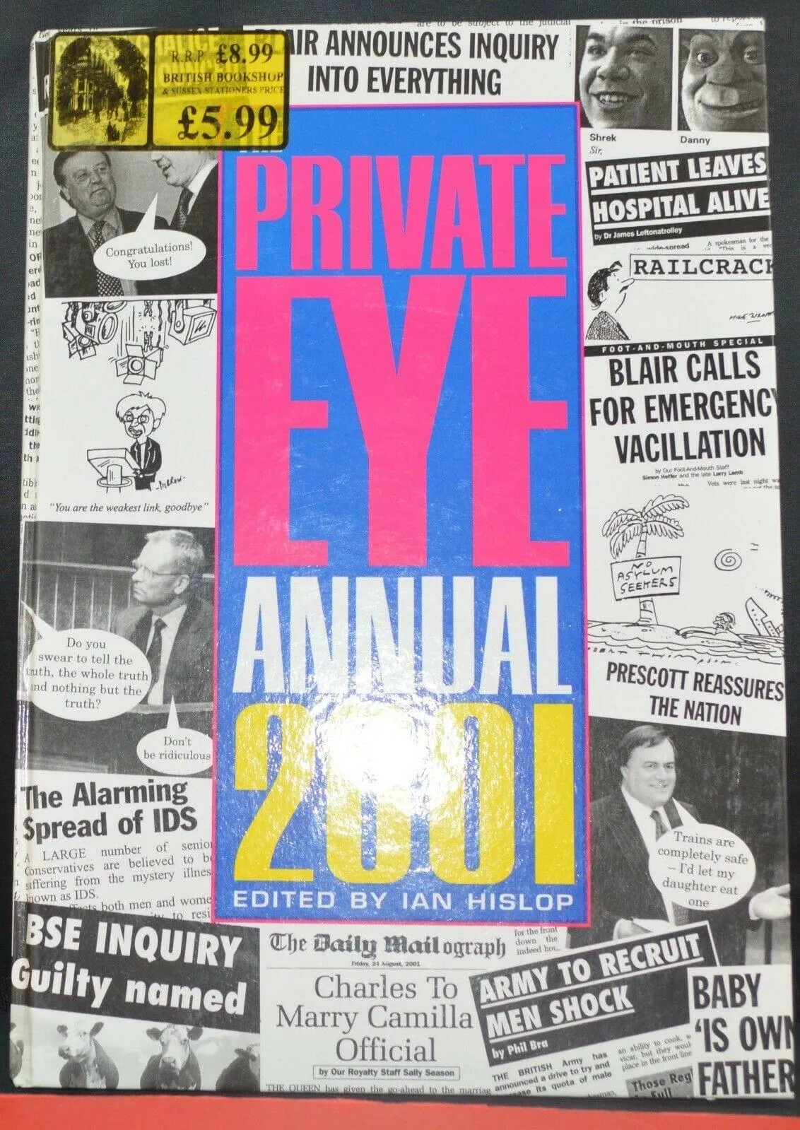 SECONDHAND BOOK PRIVATE EYE ANNUAL 2001(PREVIOUSLY OWNED) GOOD CONDITION
