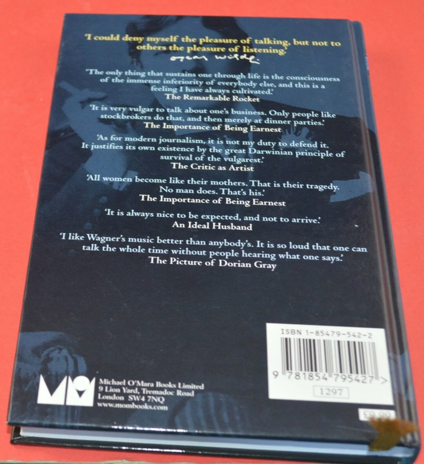 SECONDHAND BOOK THE WICKED WIT OF OSCAR WILDE CENTENARY EDITION(PREVIOUSLY OWNED)GOOD CONDITION