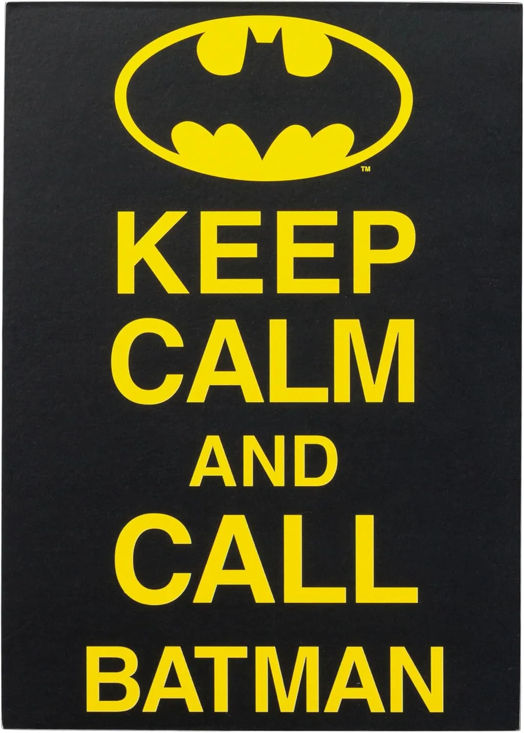 Silver Buffalo Warners Bros DC Comics Batman “Keep Calm” Sign, 5" x 7" x 1.5"