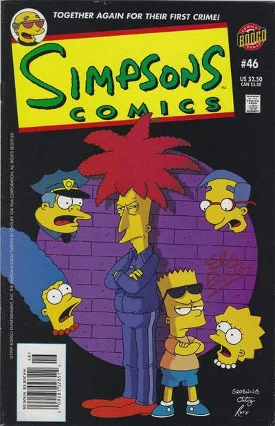 Simpsons Comics #46 (Newsstand) VG ; Bongo comic book | Sideshow Bob