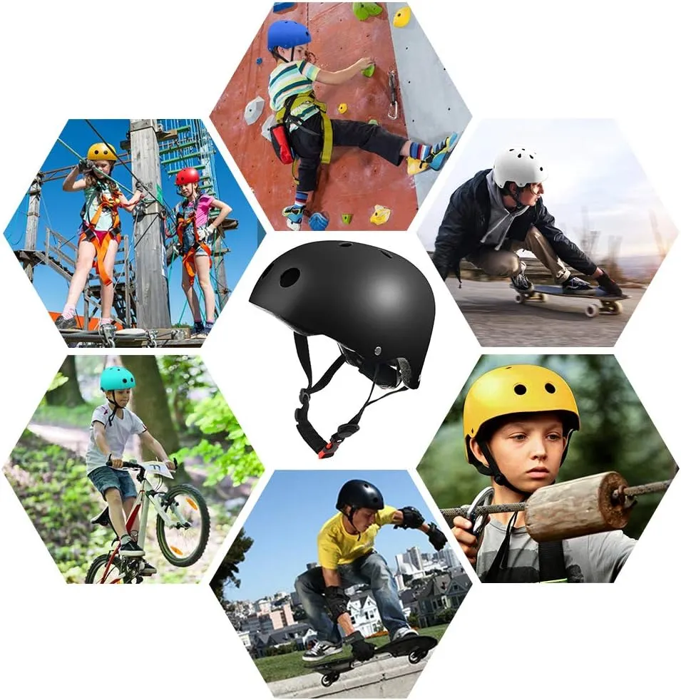 Skateboard Bike Helmet Dual Certified for Youth, Adult Bike, Skate, Roller Skate Inline Skating Rollerblading Scooter Helmet