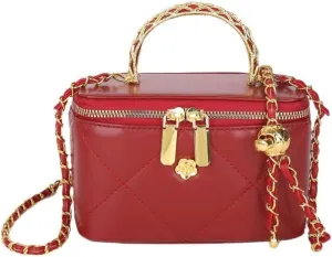 Small Quilted Square Box Bag For Women Designer Crossbody Pouch Purse Shoulder Bag Women's Casual Plaid Handbag