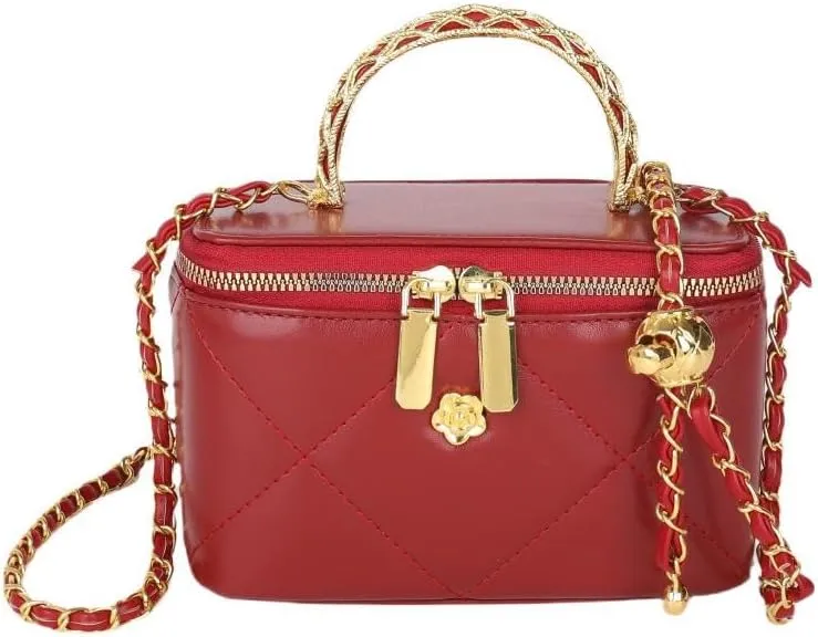 Small Quilted Square Box Bag For Women Designer Crossbody Pouch Purse Shoulder Bag Women's Casual Plaid Handbag