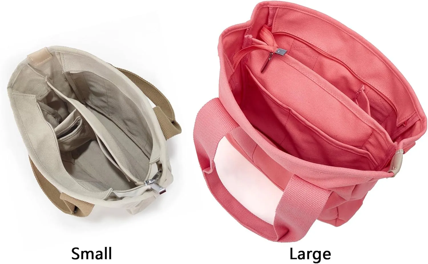 Small Tote Bag with Zipper Tote Bag for Women Canvas Crossbody Bag Shoulder Bag Satchel Hobo Bag Messenger Bag 2025