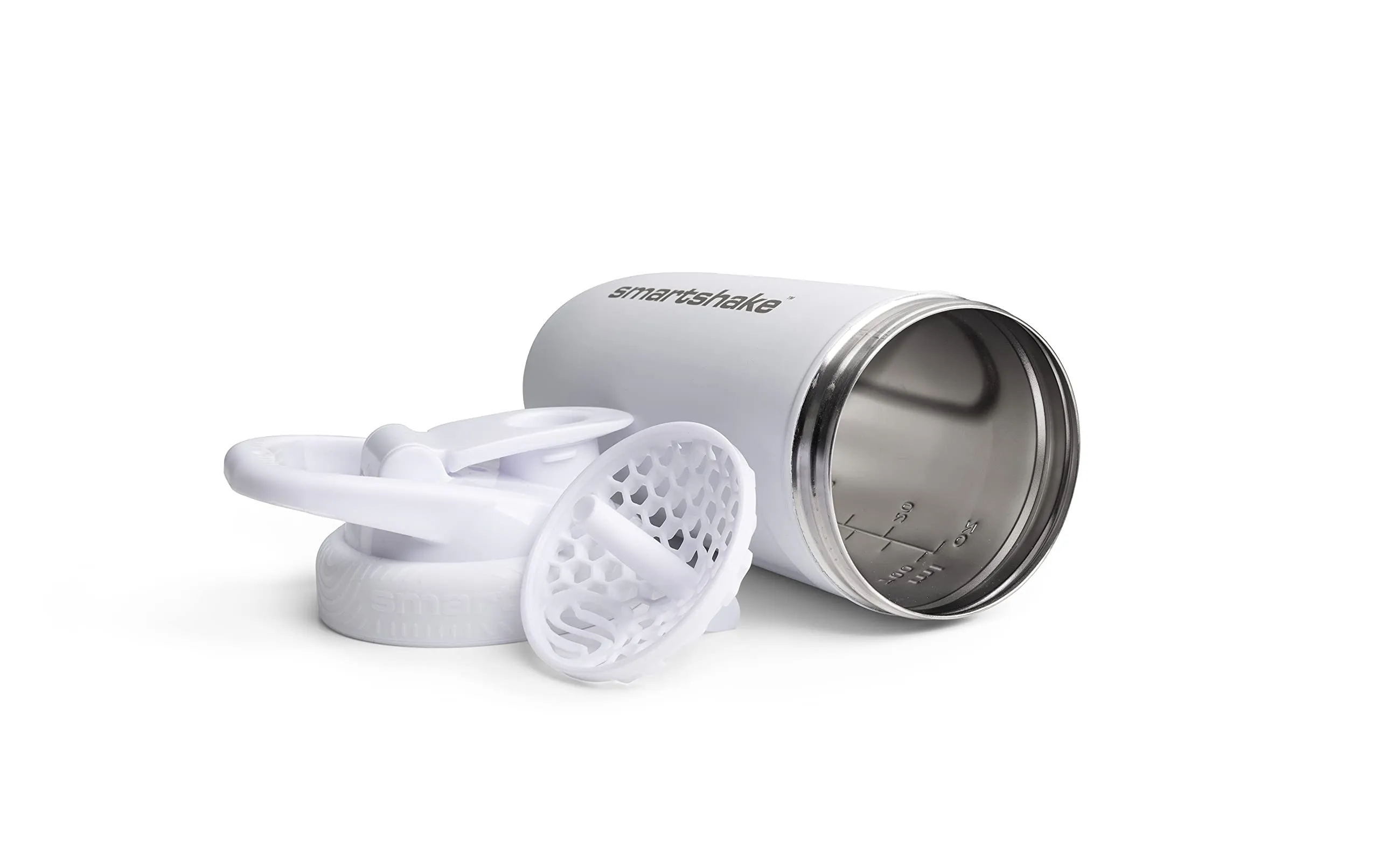 SmartShake Reforce Steel Shaker 900ml White