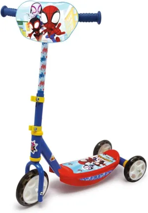 Smoby - Spidey - Patinette 3 roues silencieuses - Structure métal - Trottinette Enfant guidon réglable