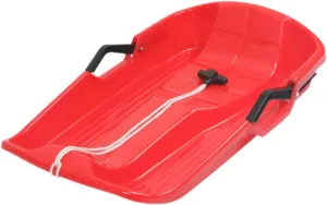 Snow Sled for Child Ski Board Toboggan Sleigh Downhill Sledding Snow Skiing with Rope Handles Snow Scooter Grass Sand Slider