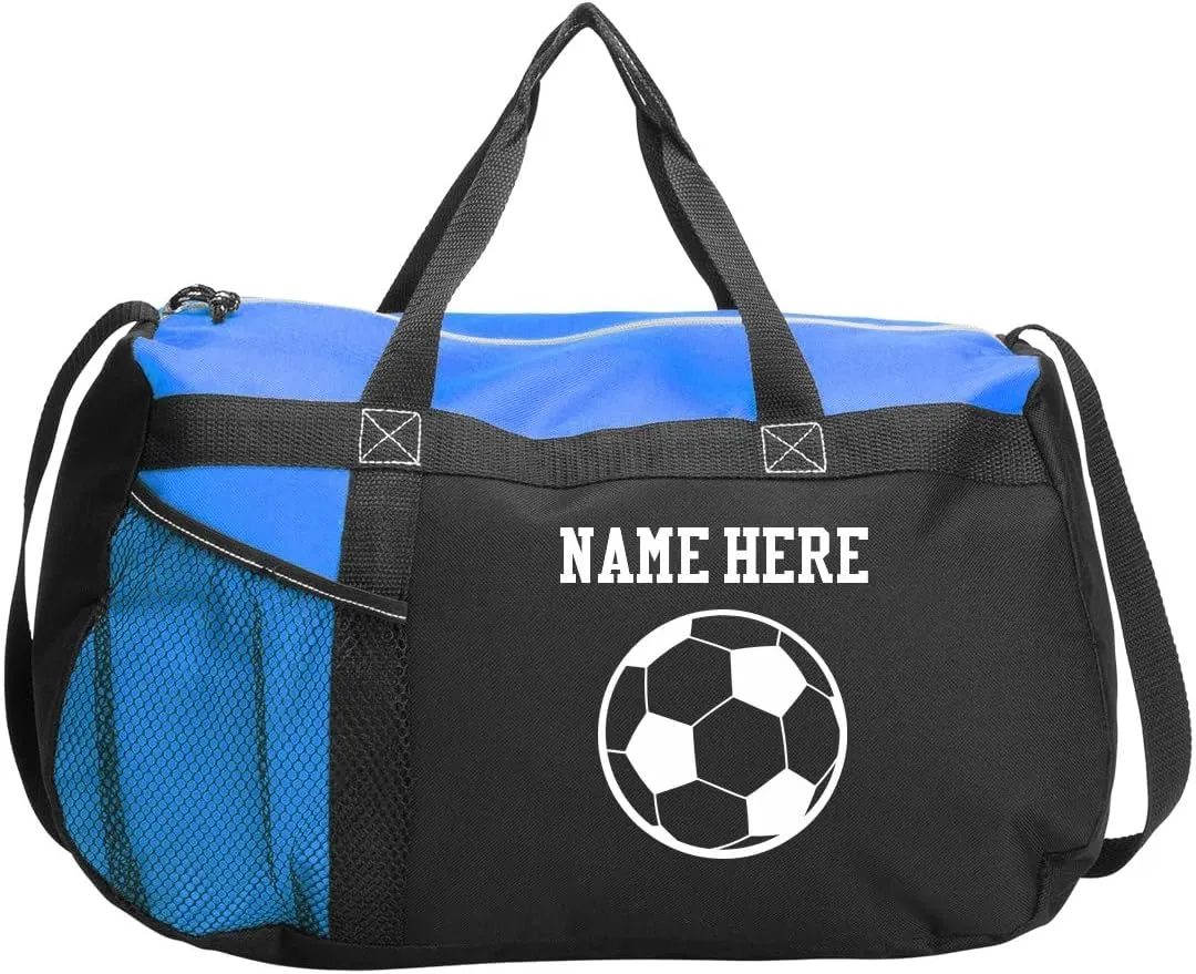 Soccer Sports Duffel Custom Name Soccer Bag: Gym Duffel Bag