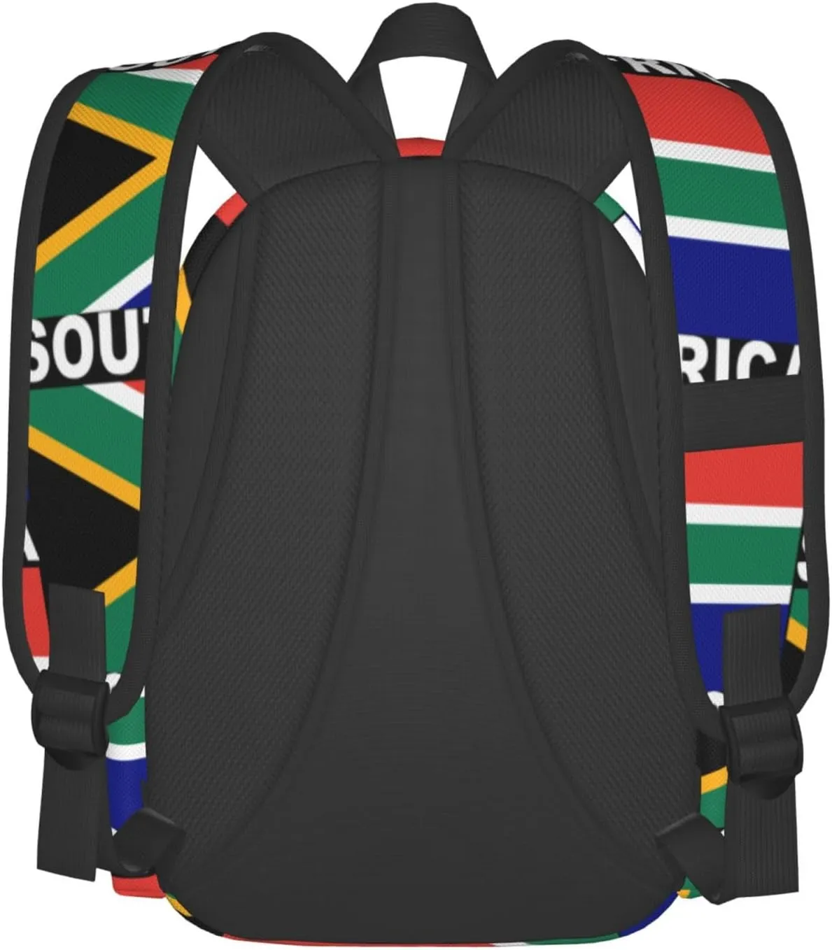 South Africa Flag Casual Backpack Large Capacity Travel Backpacks Laptop Daypack Commuter Rucksack Adjustable Strap Sports Bags for Hiking Biking