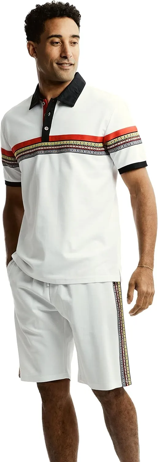 STACY ADAM’S MENS FASHION 2 PIECE CASUAL SHORT SET