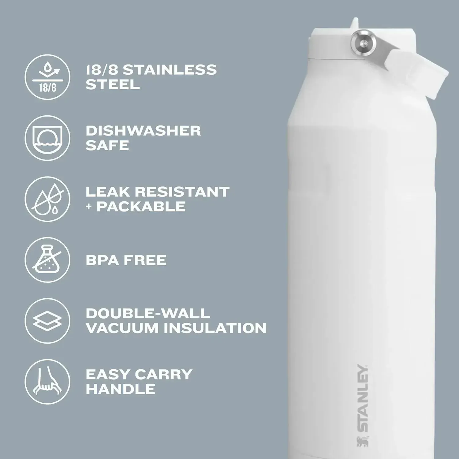 Stanley IceFlow Flip Straw 2.0 Water Bottle (16 oz)