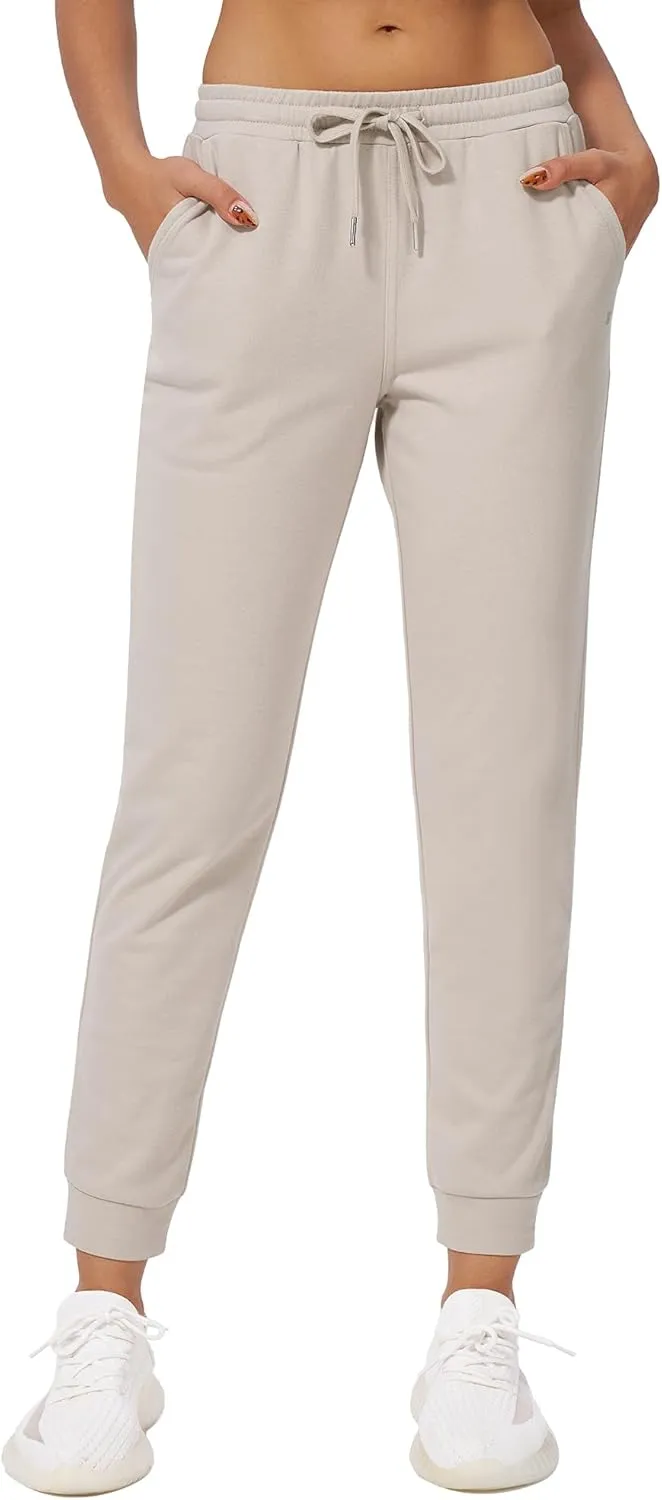 Stelle Womens High Waist Drawstring Jogger Athletic Lounge Sweatpants with Pockets