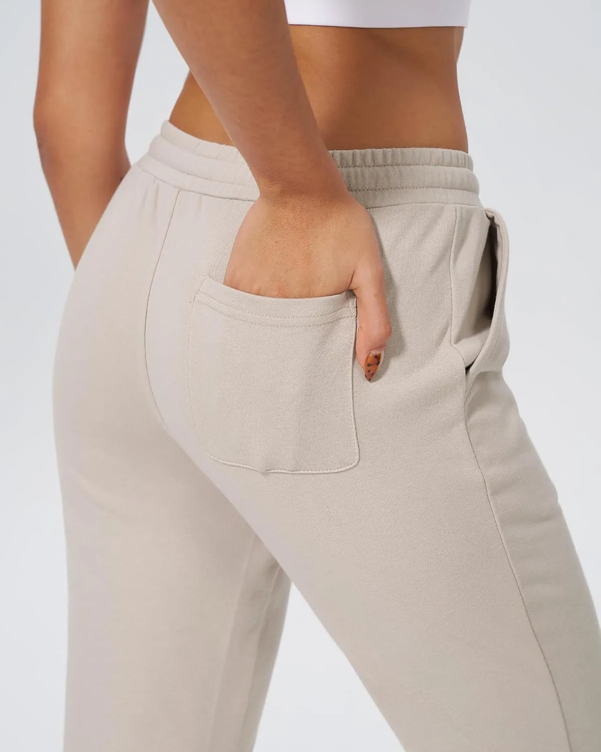 Stelle Womens High Waist Drawstring Jogger Athletic Lounge Sweatpants with Pockets