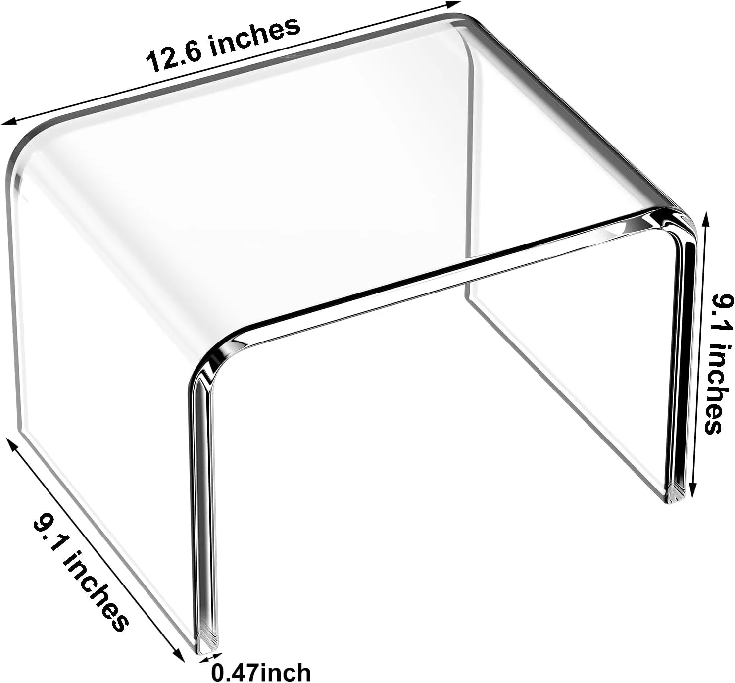 Step Stool for Kids, Acrylic Stools, Acrylic Step Stools for Adults, Small Step Stool, 12 Inches Stool Bathroom, Clear Step Stools, Toilet Stools, Plant Stand, Foot Stool, Display Rack (Common)