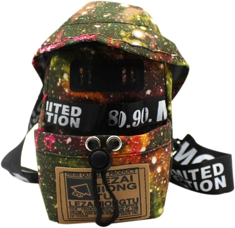 Street Crossbody Bag Cool Chest Shoulder Purse Freestyle Sling Bag Personality Hip-hop Phone Pouch