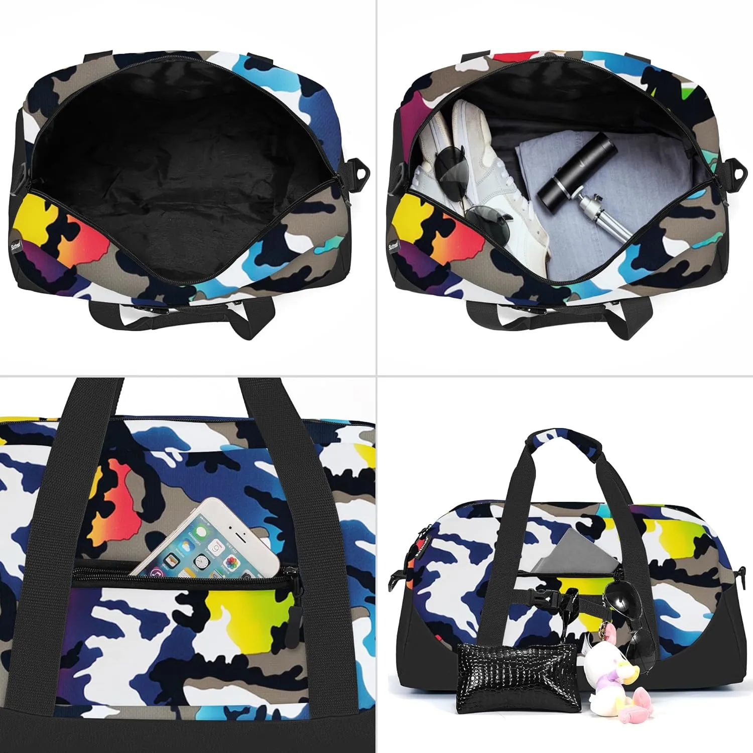 Stumdo Kids Overnighter Duffel Bags for kids, Carry-On Size & Ideal for School Practice or Overnight Travel Weekender Tote for Travel Gym Sport bag for Boys & Girls (11mchua)
