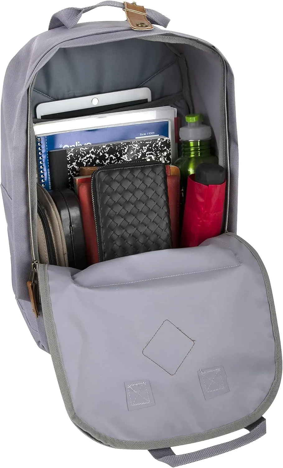 Summit Ridge College 16 Inch Laptop Backpack for Women, Men | Computer Travel Backpack Carry On Flight Approved for School, Work, Commuter (Silver)