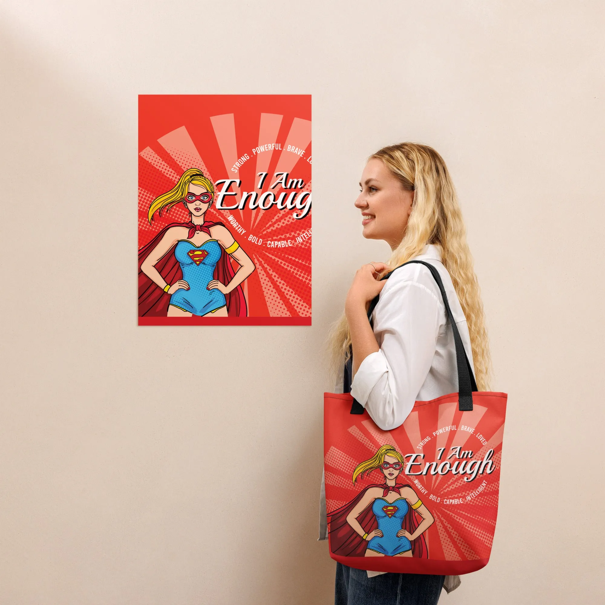 Super Girl Tote Bag