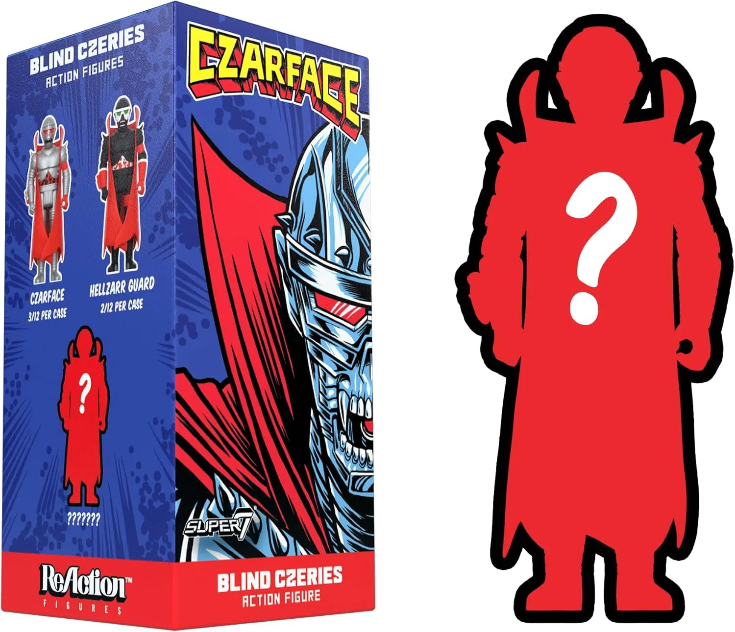 Super7 Czarface Blind Box Flat Reaction Figures - (12 Pack) 3.75" Czarface Action Figures Classic Hip Hop Collectibles and Retro Toys