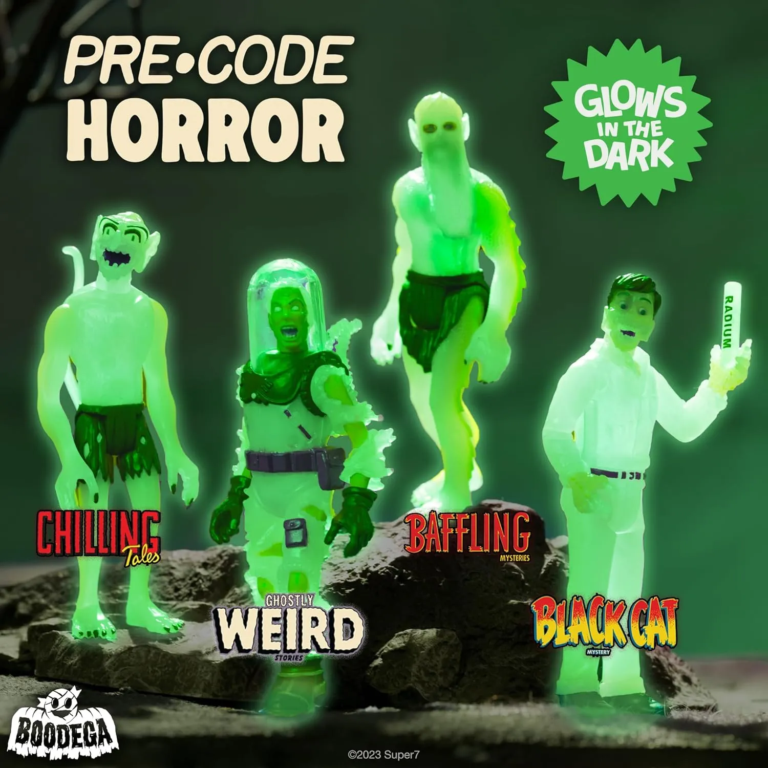 Super7 Pre-Code Horror Chilling Tales Graveyard Ghoul (Glow in The Dark) - 3.75" Pre-Code Horror Action Figure