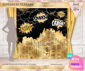 Superhero comic elegant backdrop, superhero backdrop, superhero elegant backdrop, comic backdrop superhero birthday banner decor