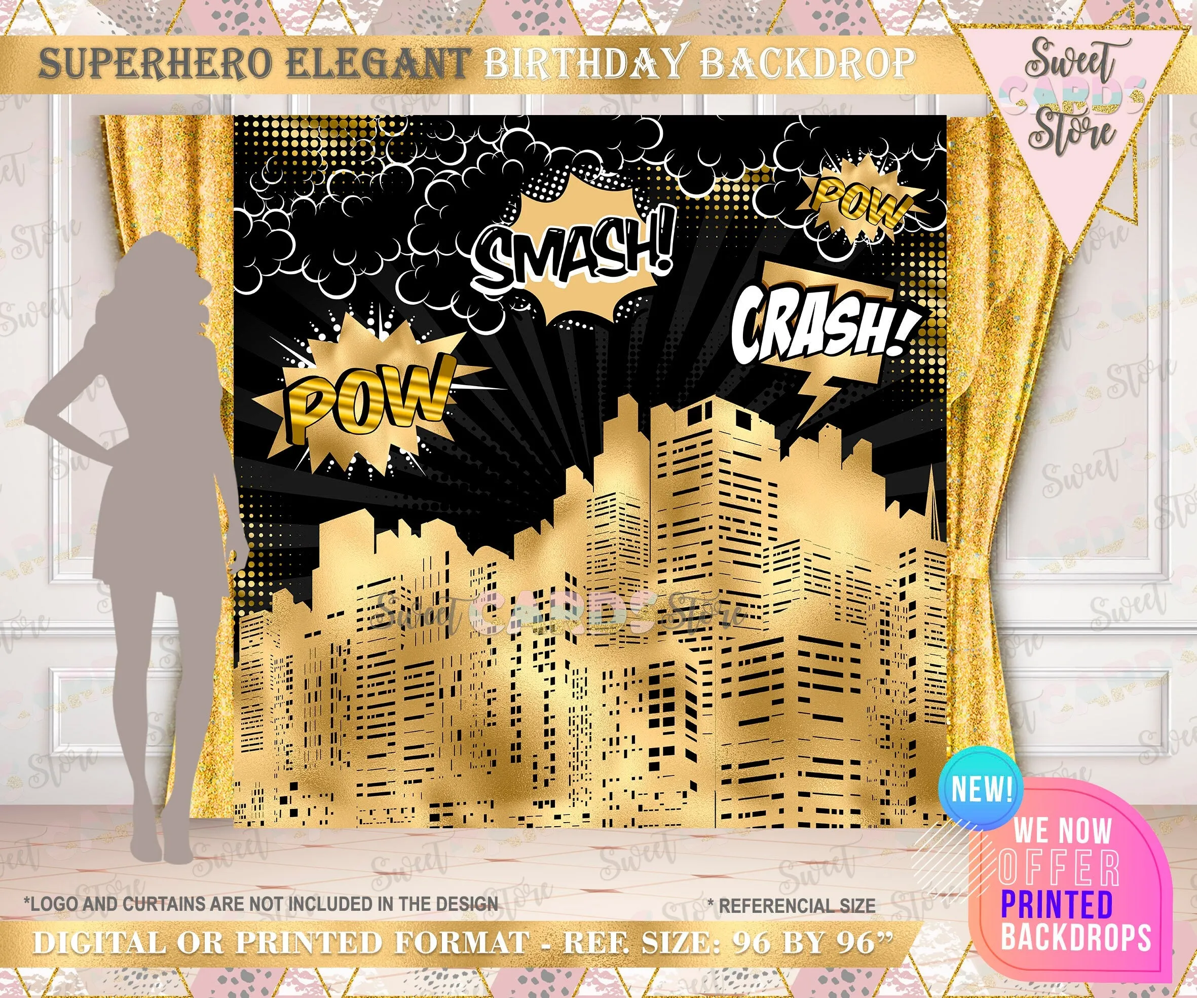 Superhero comic elegant backdrop, superhero backdrop, superhero elegant backdrop, comic backdrop superhero birthday banner decor
