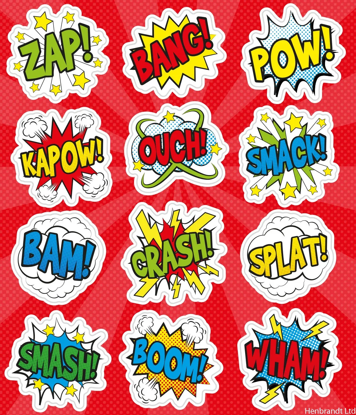 Superhero Sticker Sheets