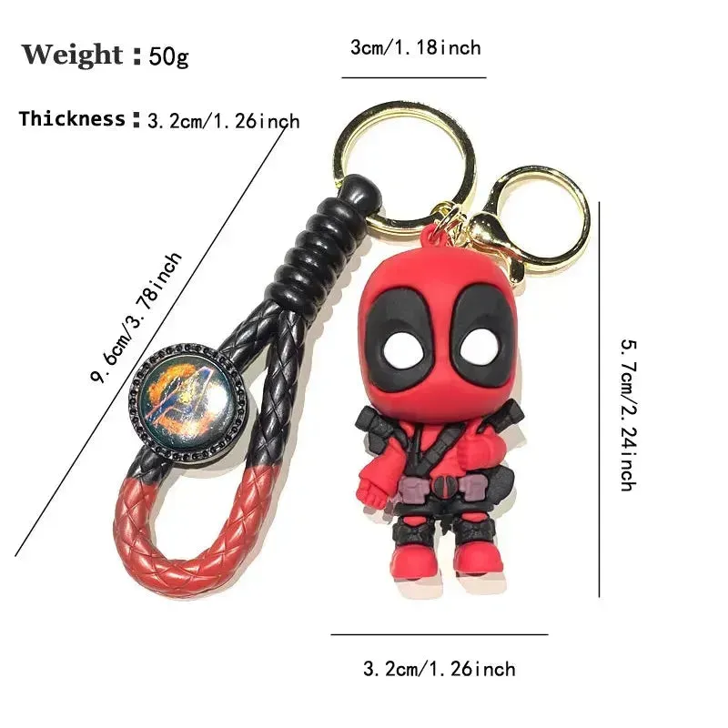 Superheroes Assemble 3D Keychain