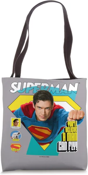 Superman (2025) Comic Flight Tote Bag