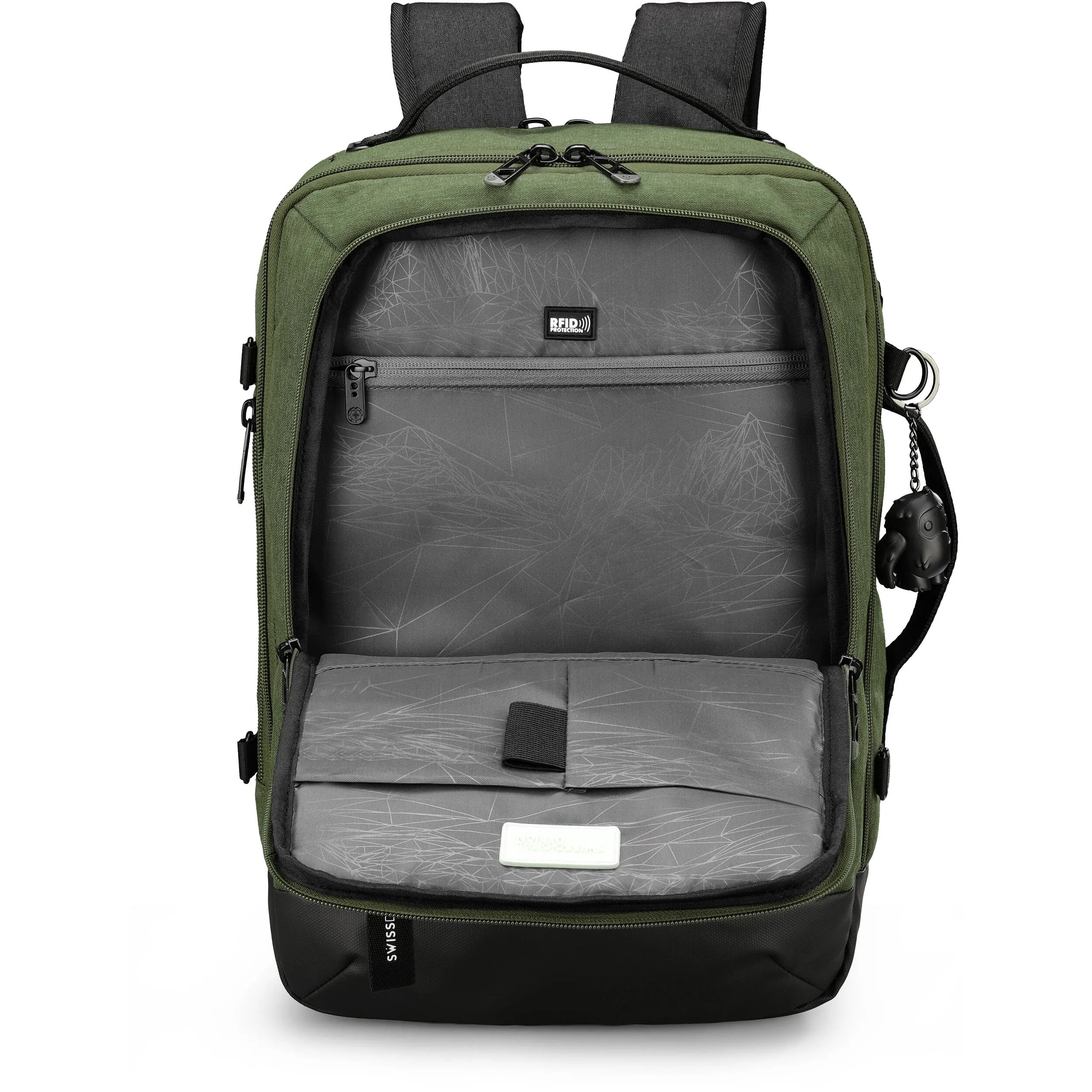 Swissdigital BERG L Backpack (Dark Green, 24L)