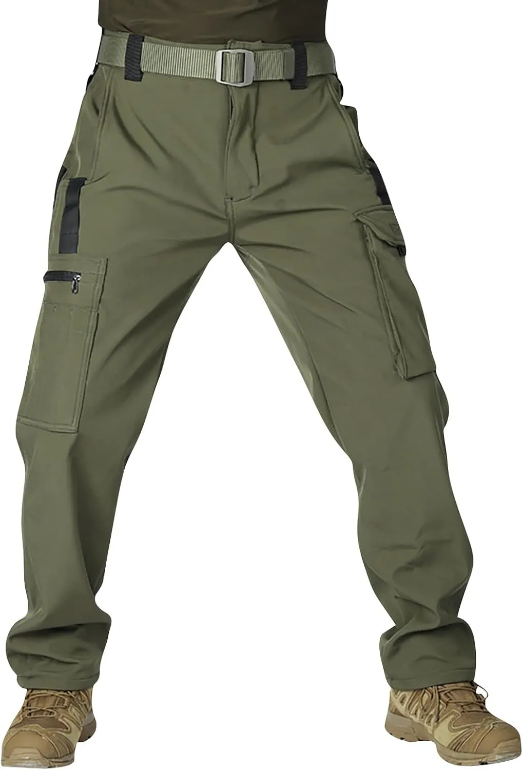 Tactical Pants for Men Athletic Hiking Workout Ripstop Sweatpants Travel Drawstring Water Resistant