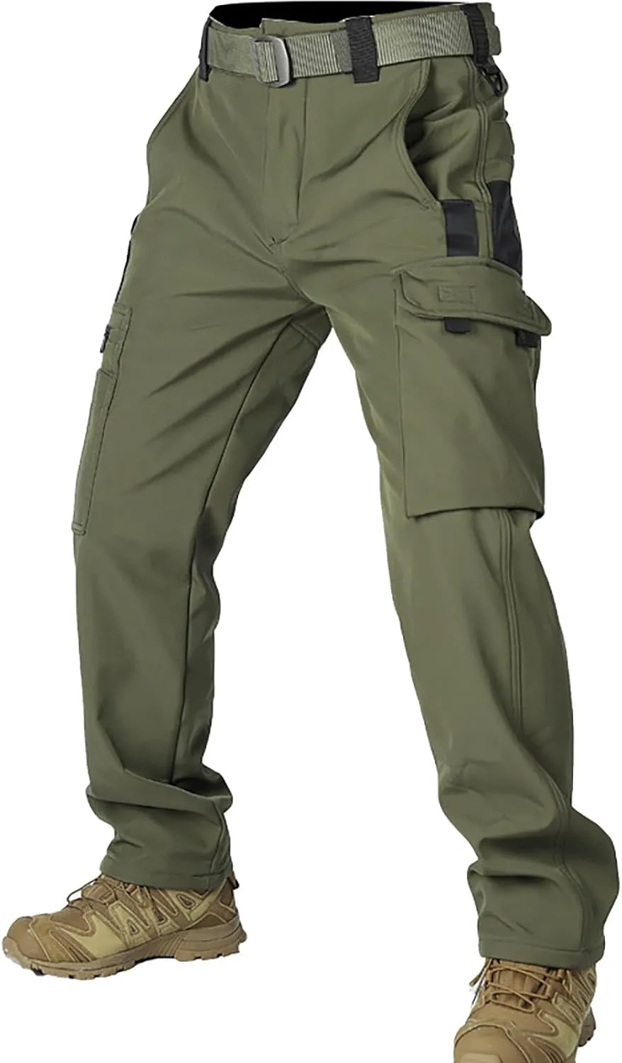 Tactical Pants for Men Athletic Hiking Workout Ripstop Sweatpants Travel Drawstring Water Resistant