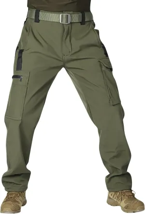 Tactical Pants for Men Athletic Hiking Workout Ripstop Sweatpants Travel Drawstring Water Resistant
