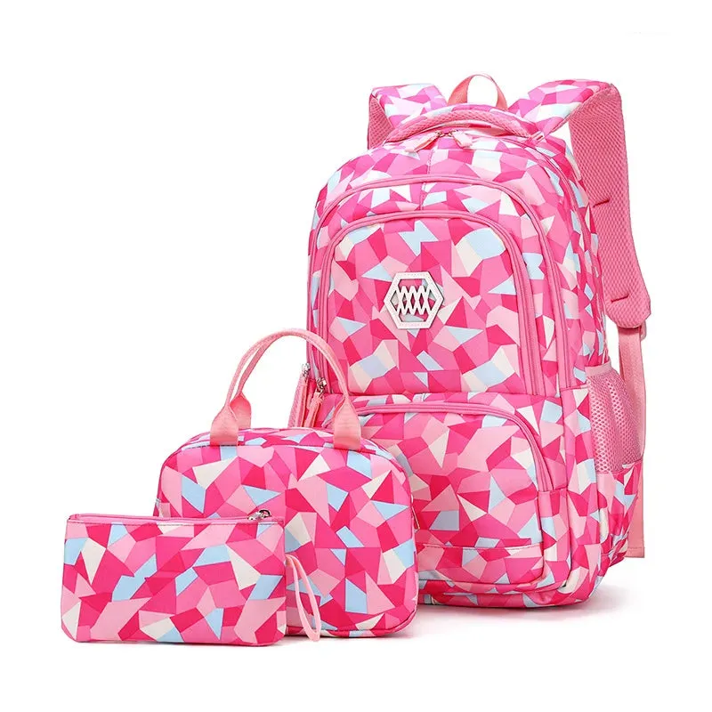 Teenagers School Bags for Girls Schoolbag Large Capacity Boys Printing School Backpack Set Rucksack Bag pack Kids Cute Book Bags