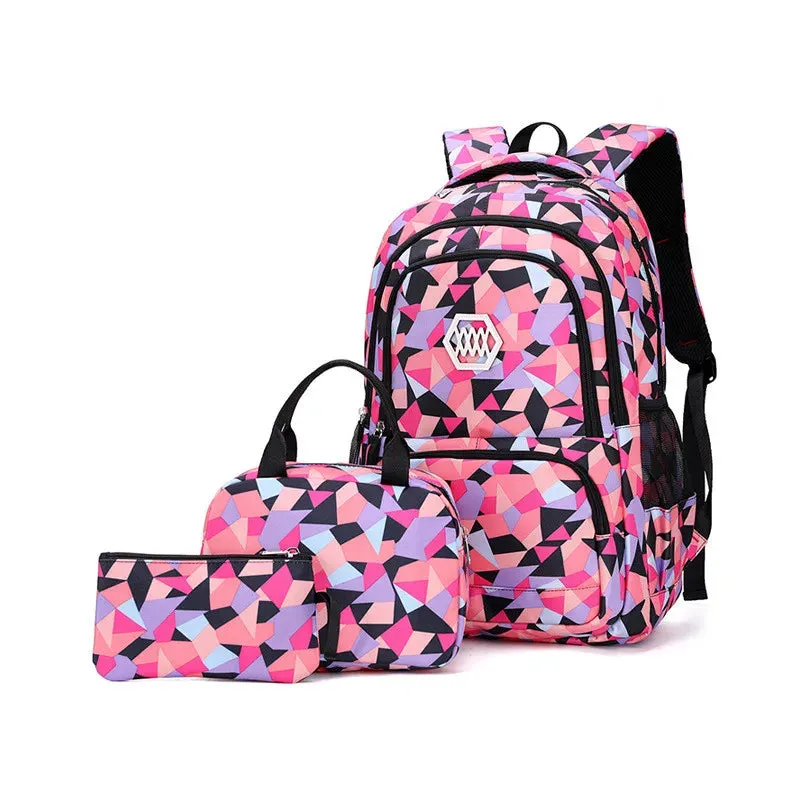 Teenagers School Bags for Girls Schoolbag Large Capacity Boys Printing School Backpack Set Rucksack Bag pack Kids Cute Book Bags