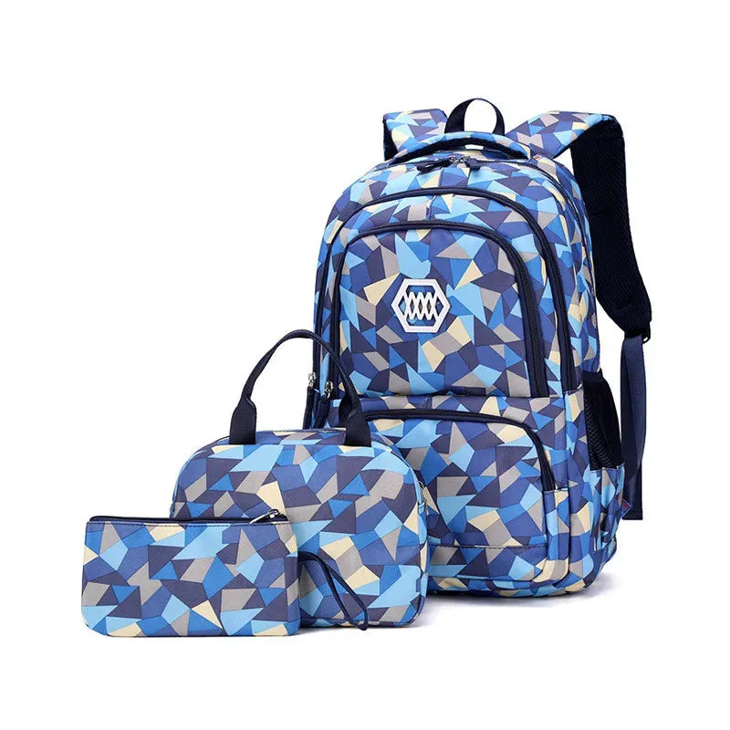 Teenagers School Bags for Girls Schoolbag Large Capacity Boys Printing School Backpack Set Rucksack Bag pack Kids Cute Book Bags