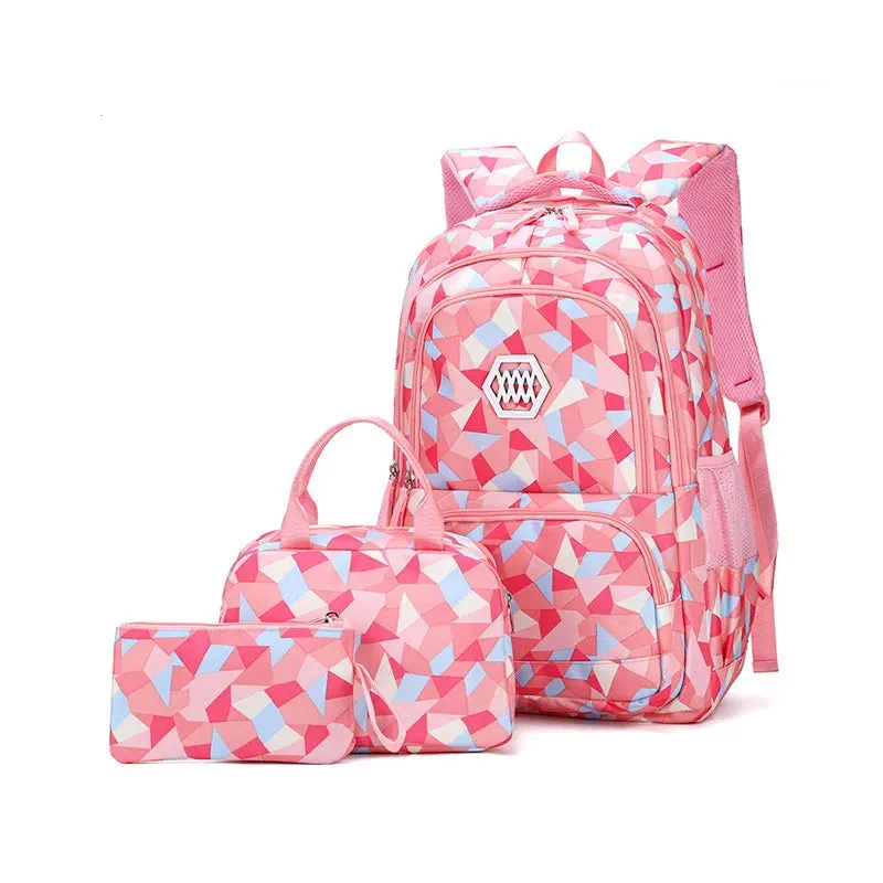 Teenagers School Bags for Girls Schoolbag Large Capacity Boys Printing School Backpack Set Rucksack Bag pack Kids Cute Book Bags