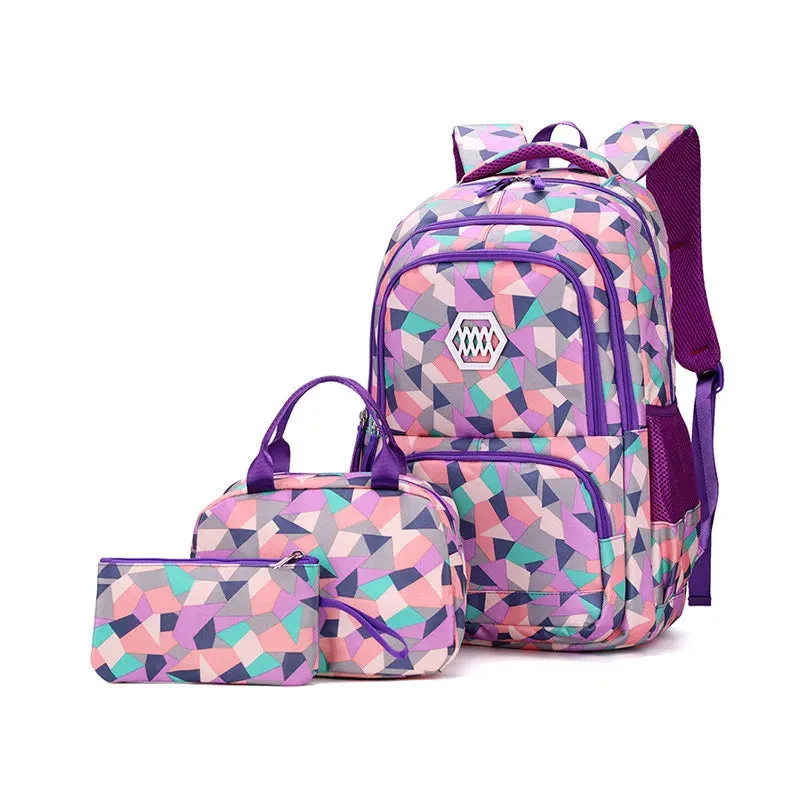 Teenagers School Bags for Girls Schoolbag Large Capacity Boys Printing School Backpack Set Rucksack Bag pack Kids Cute Book Bags