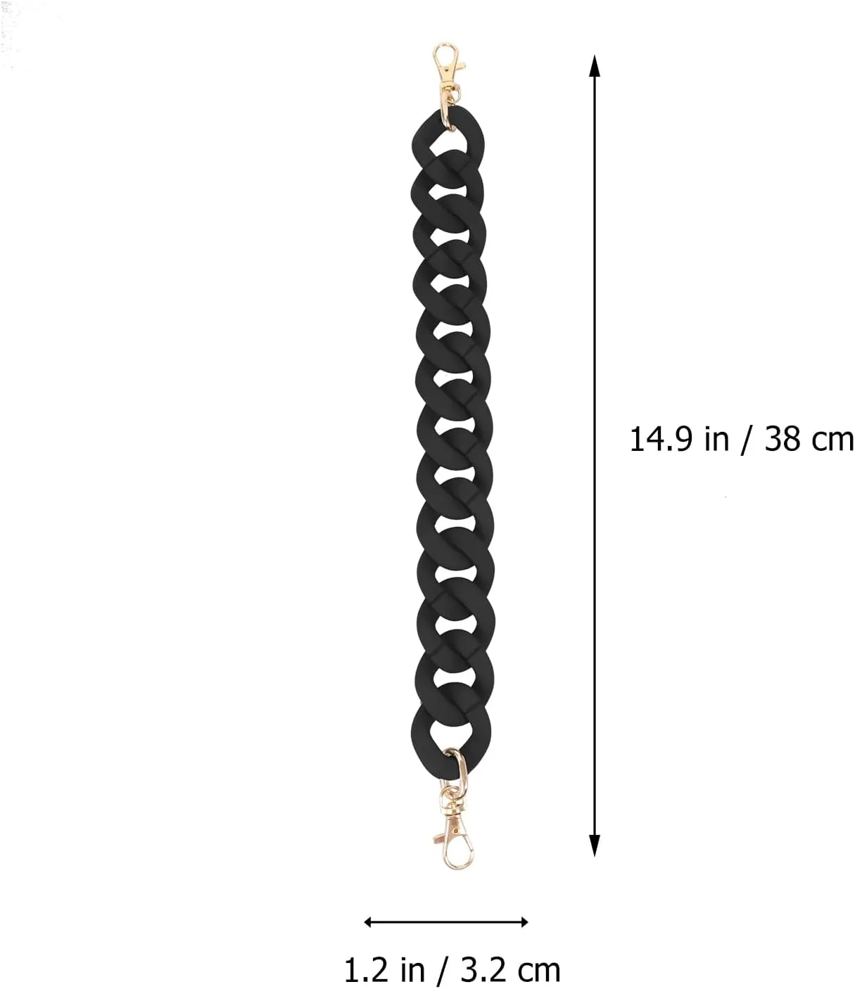 TENDYCOCO Chain Strap Bag Hanging Strap Purse Chain Bag Shoulder Chain Fashion Bag Chain Creative Handbag Chain Tote Bag Straps DIY Bag Straps Handbag Replacements Chain Bag Handle Chain