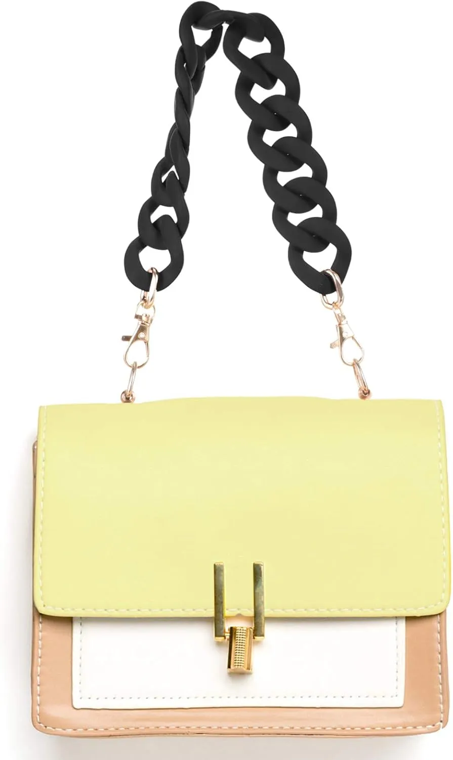 TENDYCOCO Chain Strap Bag Hanging Strap Purse Chain Bag Shoulder Chain Fashion Bag Chain Creative Handbag Chain Tote Bag Straps DIY Bag Straps Handbag Replacements Chain Bag Handle Chain