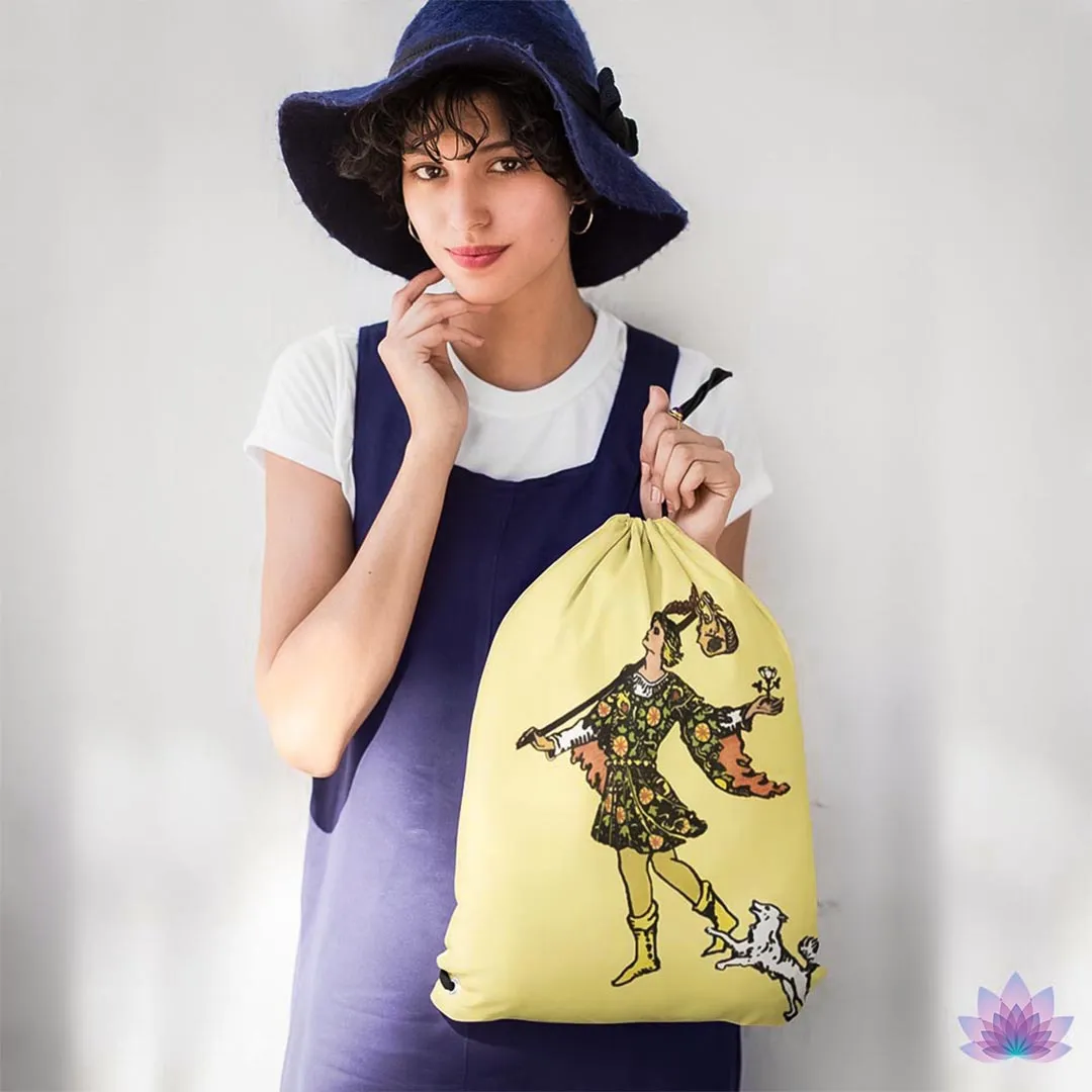 The Fool Card Drawstring Bag