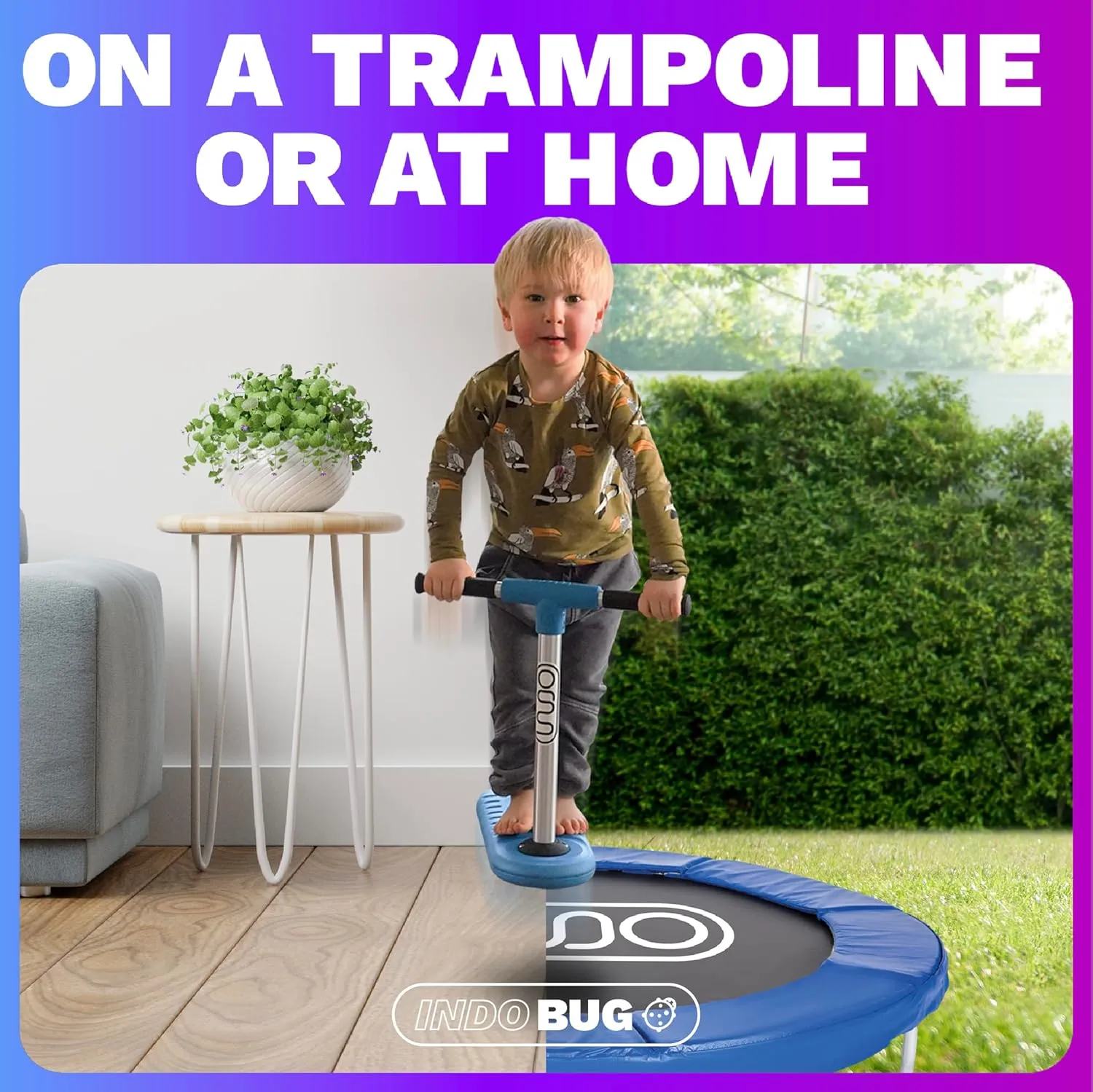 The Indo Trick Scooter - Stunt Scooter for Teens, Kids and Adults - Trampoline Scooter to Practice Pro Scooter Tricks - Indoors and Outdoors Scooter - Professionals and Beginners