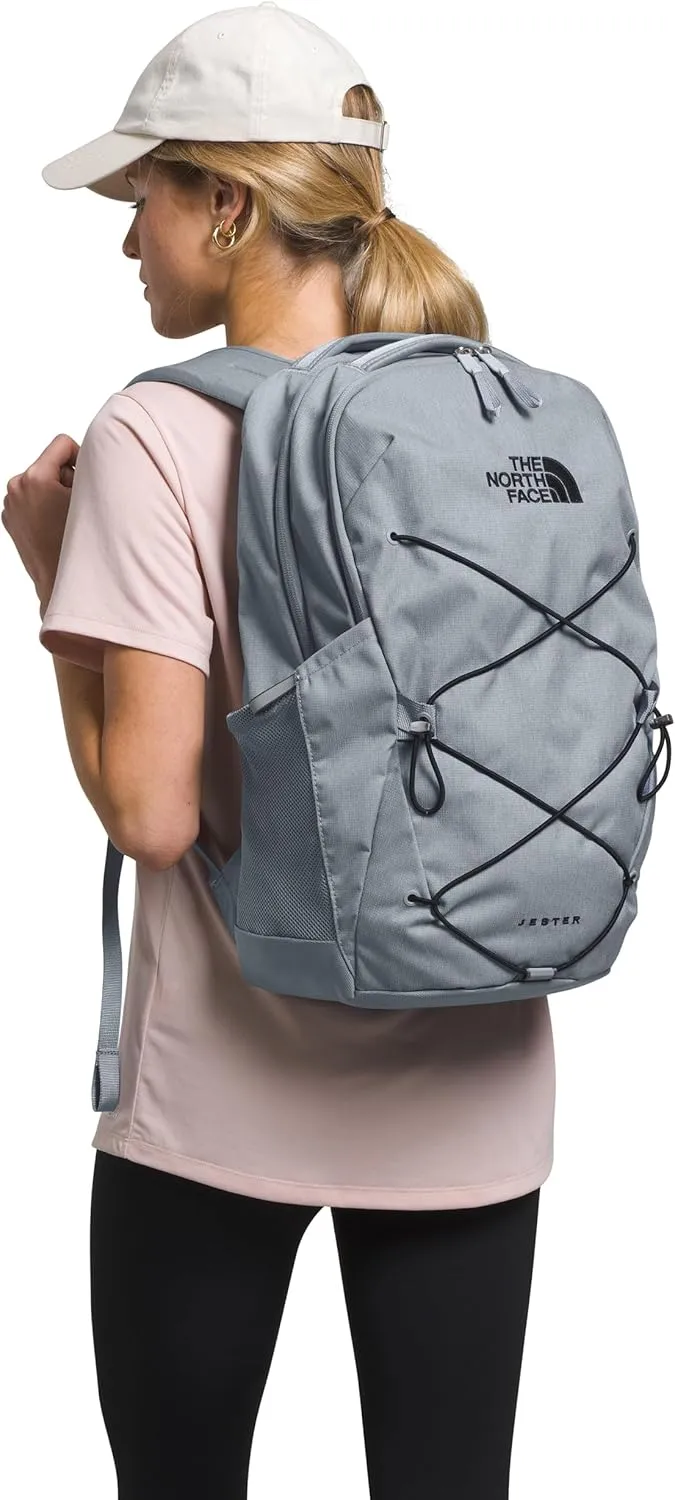 THE NORTH FACE Jester Everyday Laptop Backpack - NPF, Mid Grey Dark Heather/TNF Black-NPF, One Size